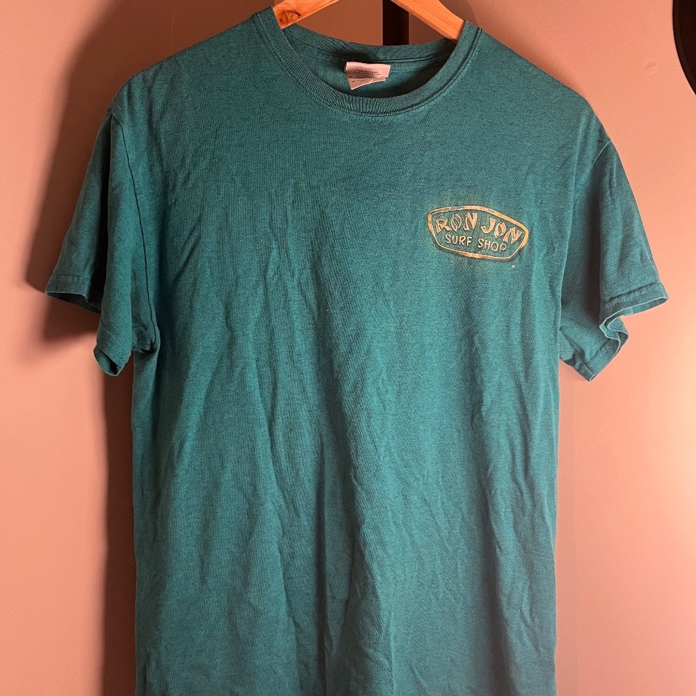 Ron Jon Surf Shop T-Shirt Blue/Green Size Medium
